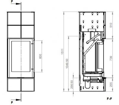 Дровяная печь EMBER Оля 1 G black