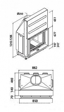 Каминная топка LL CALOR Топка LL Calor 2060