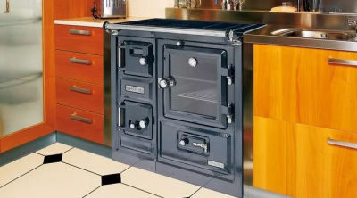 Дровяная печь HERGOM SAJA 7 хром, регул. решетка, керамический верх