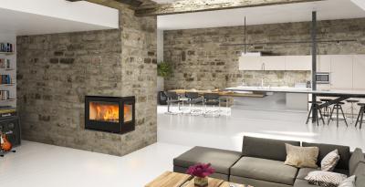 Дровяная печь ROCAL HABIT 76 LD+T