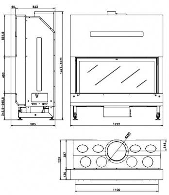 Каминная топка ROCAL G500